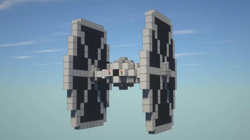 Minecraft TIE Fighter 3d model