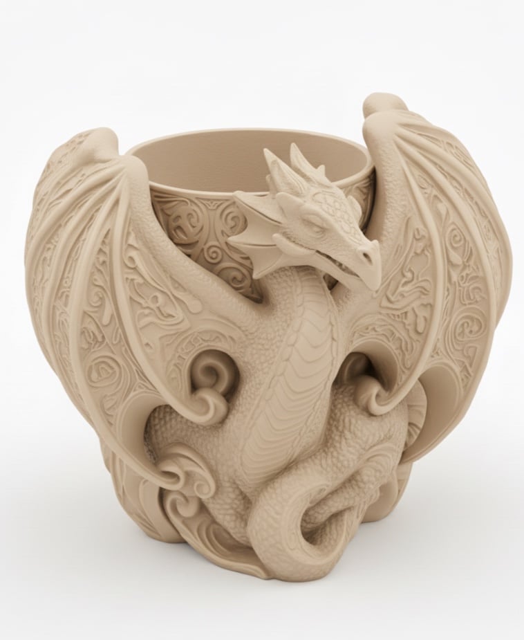 Dragon Desk Organizer 3d model