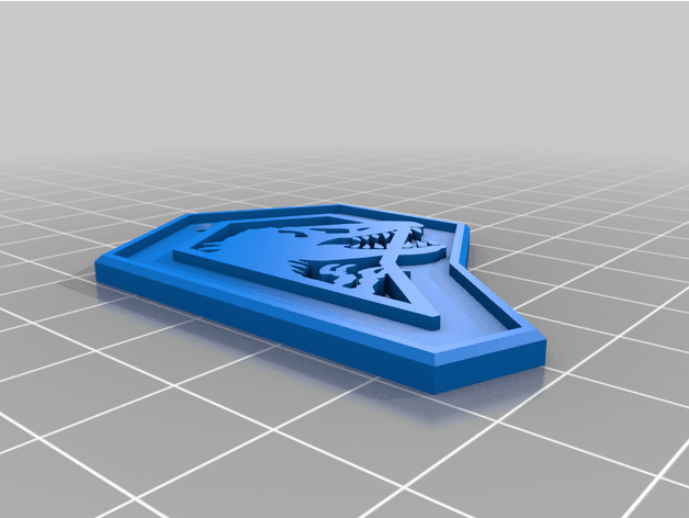 Jurassic Print Keychains 3d model