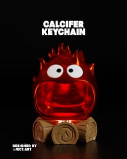 CALSIFER LAMP KEYCHAIN 3d model
