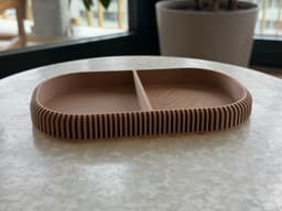Ribbed tray 3d model