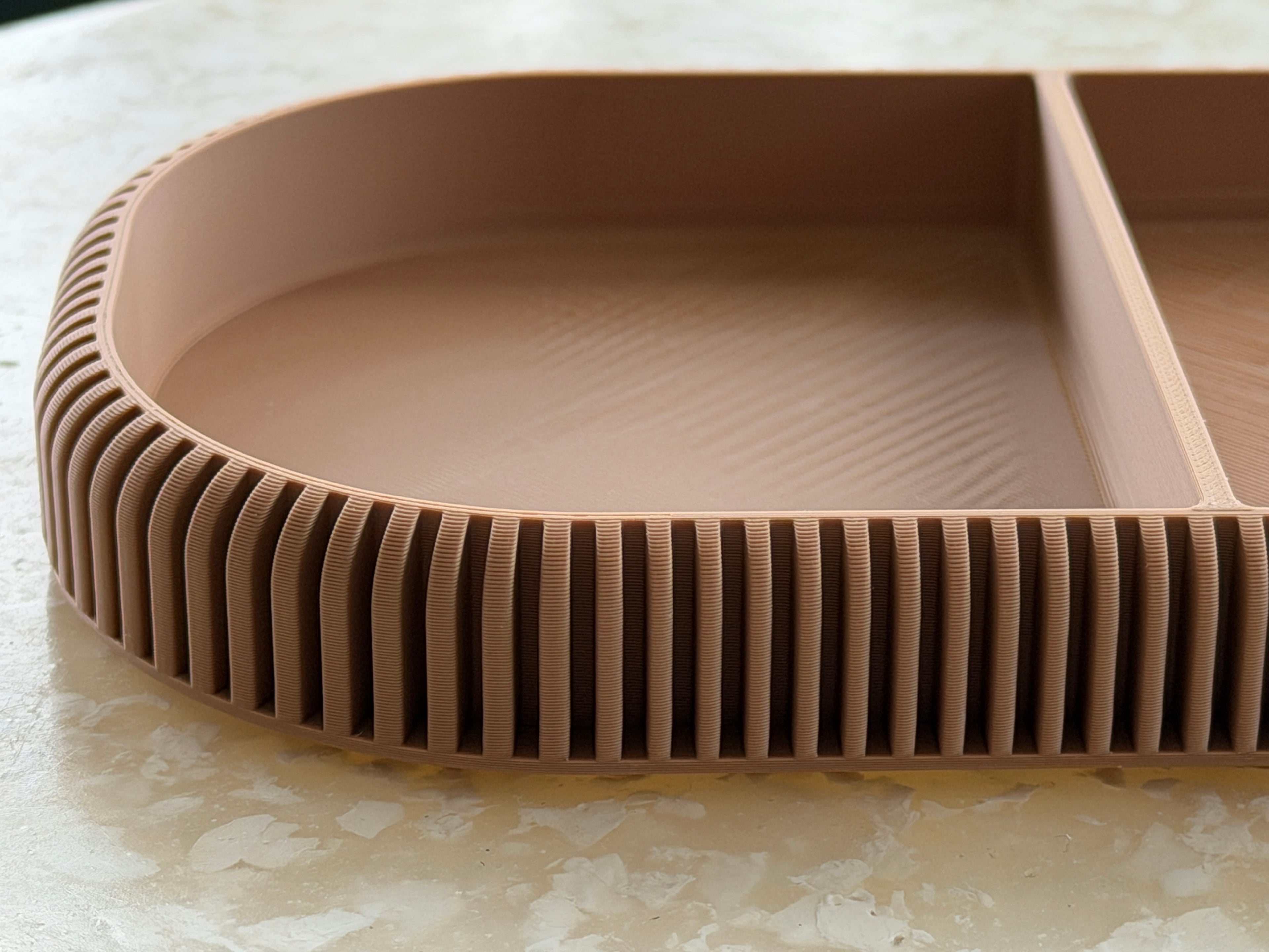 Ribbed tray 3d model