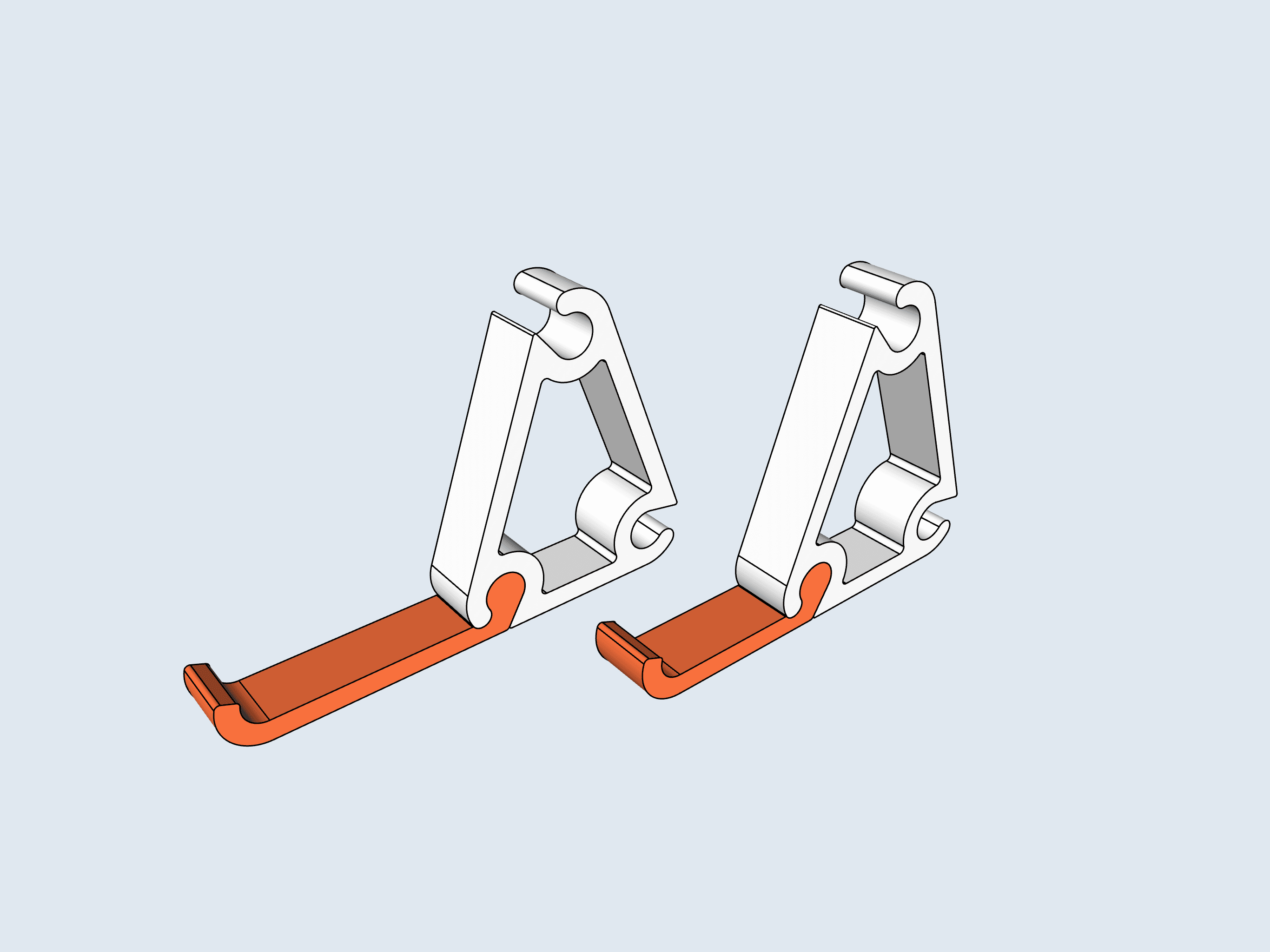  3-Way Adjustable Stand - Assembled View - 3d model