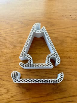 3-Way Adjustable Stand - printed without top and bottom shell - 3d model