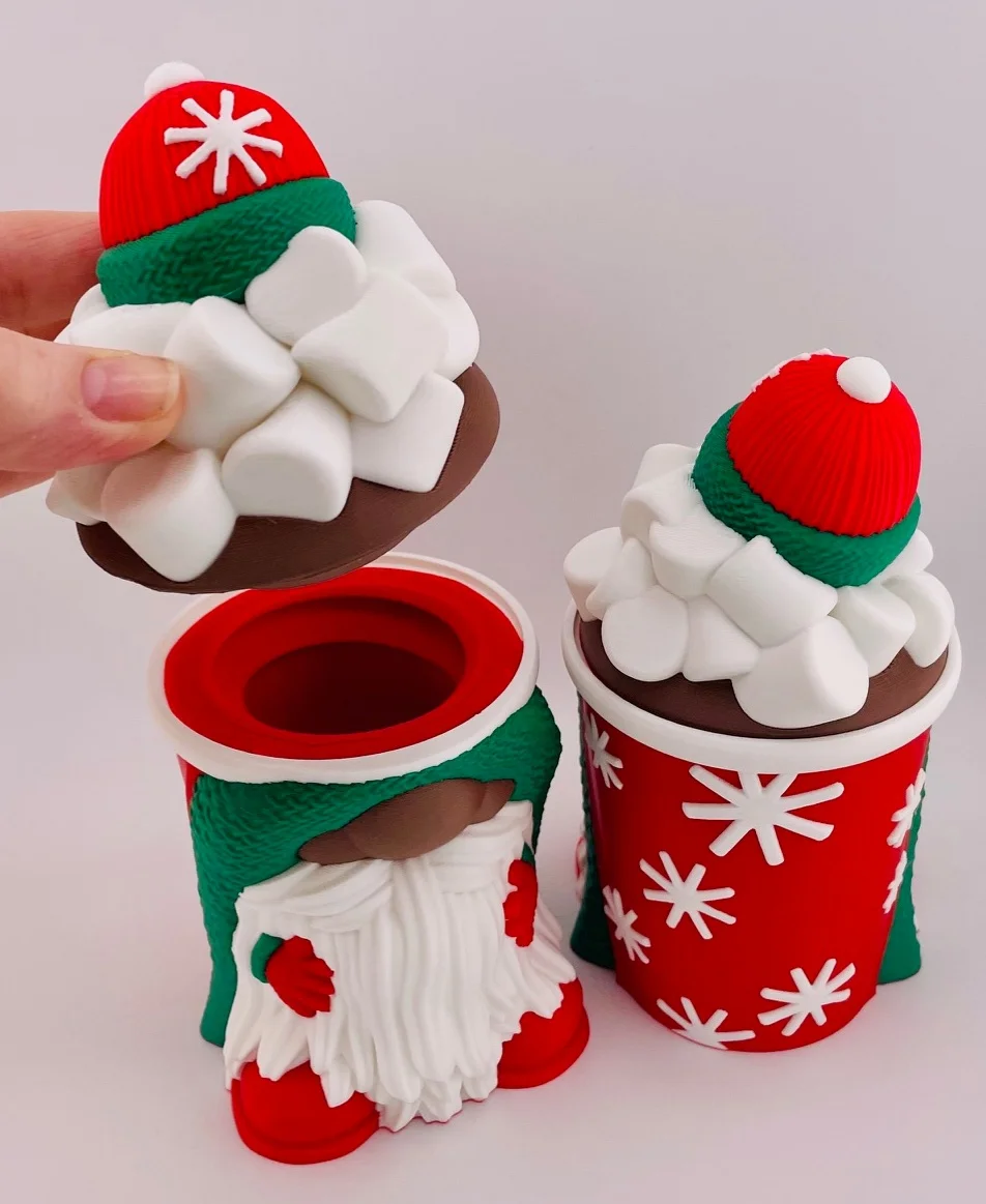 Hot Cocoa Gnome Container 3d model