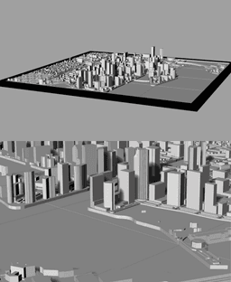 MIAMI, Skyline 3d map 3d model