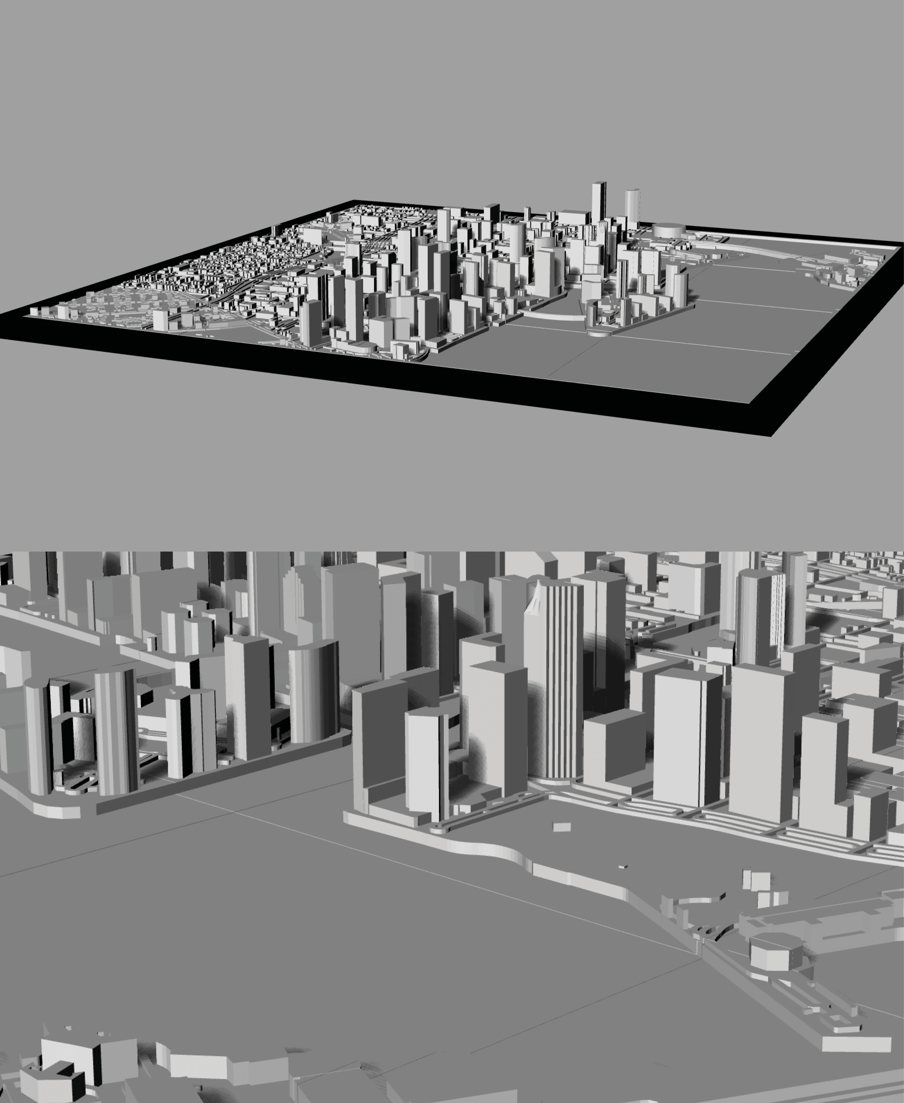 MIAMI, Skyline 3d map 3d model