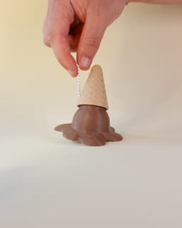 Melting Ice Cream Clicker Keychain 3d model