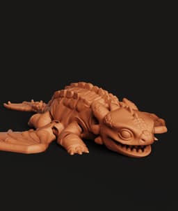 Articulated Night Fury Dragon | Flexi Dragon Toy | Flexi toy 3d model