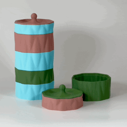 Stackable Storage Container Organizer Boxes in 4 Sizes 3d model