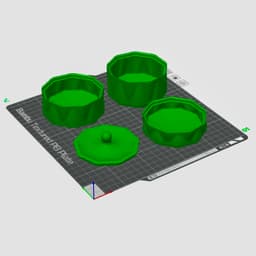 Stackable Storage Container Organizer Boxes in 4 Sizes 3d model