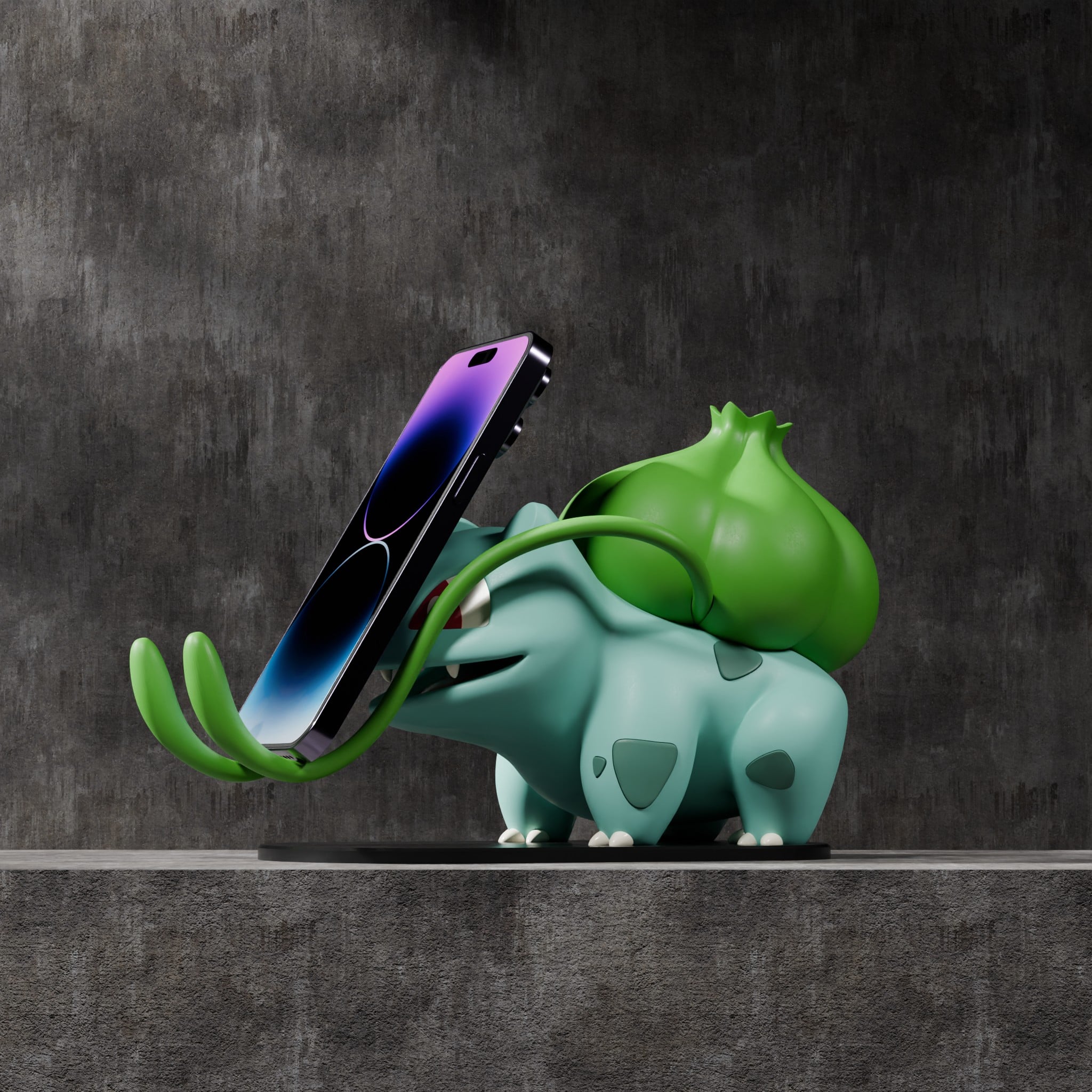 Bulbasaur Phone Stand 3d model