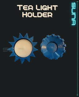 Starry Night Floating Tealight Holder & Cap 3d model