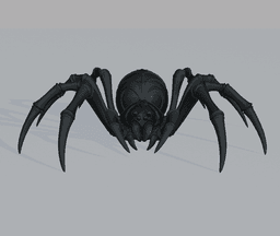 Venom Weaver Spider – Giant Creepy Spider Decor, Halloween Arachnid Figure, Gothic Horror Display 3d model