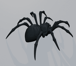 Venom Weaver Spider – Giant Creepy Spider Decor, Halloween Arachnid Figure, Gothic Horror Display 3d model
