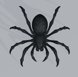 Venom Weaver Spider – Giant Creepy Spider Decor, Halloween Arachnid Figure, Gothic Horror Display 3d model