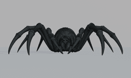 Venom Weaver Spider – Giant Creepy Spider Decor, Halloween Arachnid Figure, Gothic Horror Display 3d model
