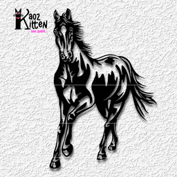 horse wall art wild mustang decor 3d model