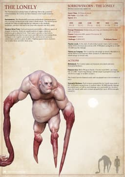 Sorrowsworn - The Lonely - Tabletop Miniature (Pre-Supported) 3d model