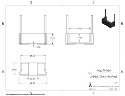 BATTERY TRAY UPPER BASE (EXTENDED), AR320351 3d model