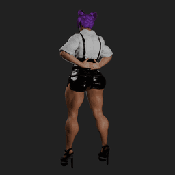 Rita Muscular Asian Woman 3d model