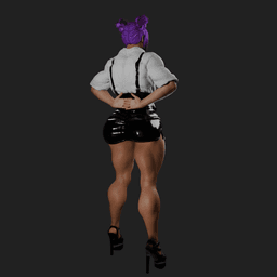 Rita Muscular Asian Woman 3d model