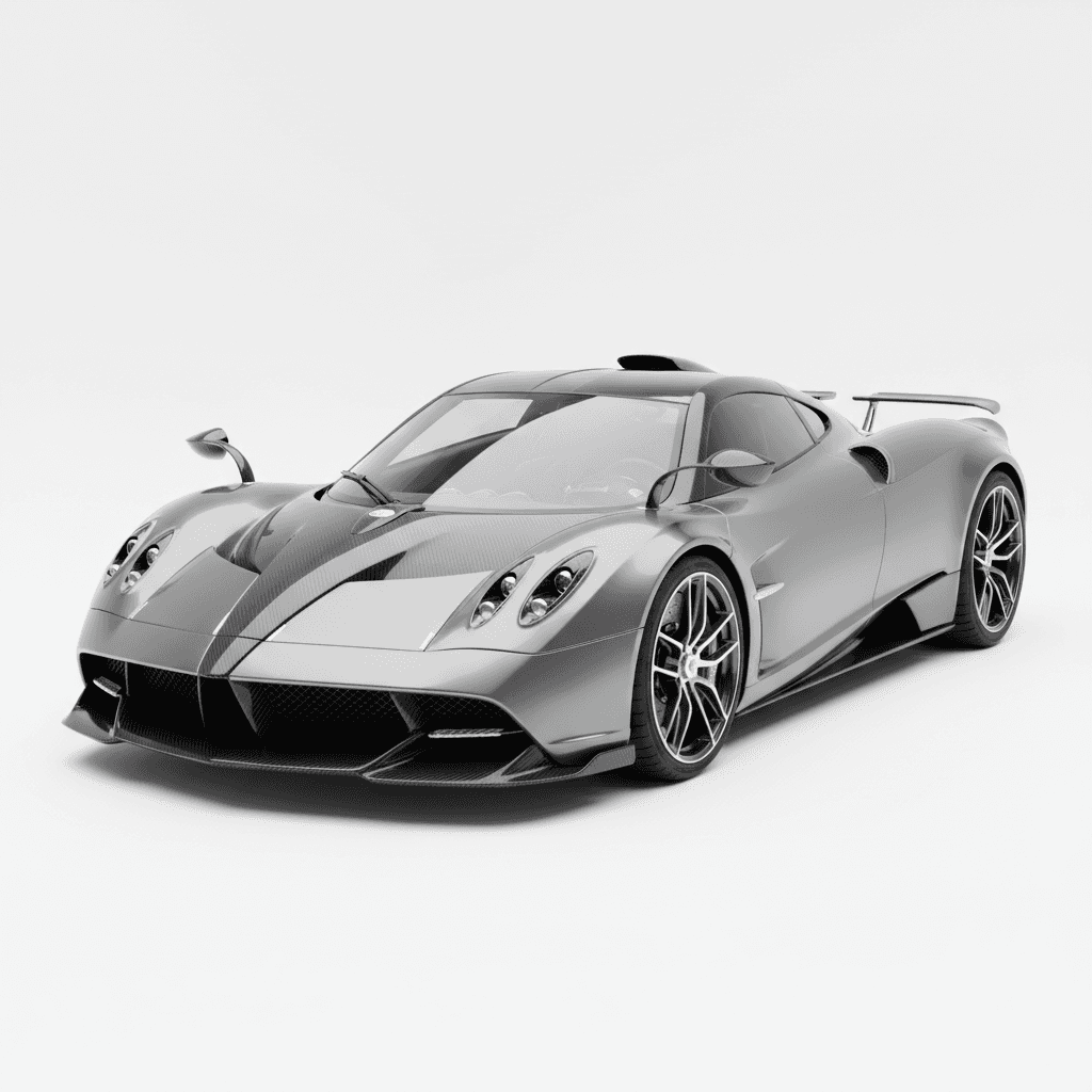 Car : Pagani Utopia Manual V12 Hypercar 3d model