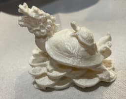 Dragon Turtles on Chinese Coin Stack Figurine 3d model