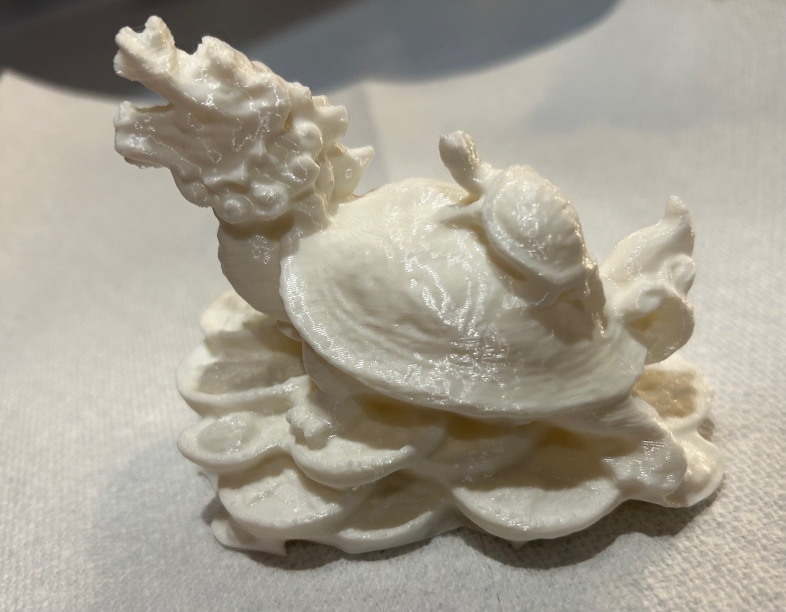 Dragon Turtles on Chinese Coin Stack Figurine 3d model
