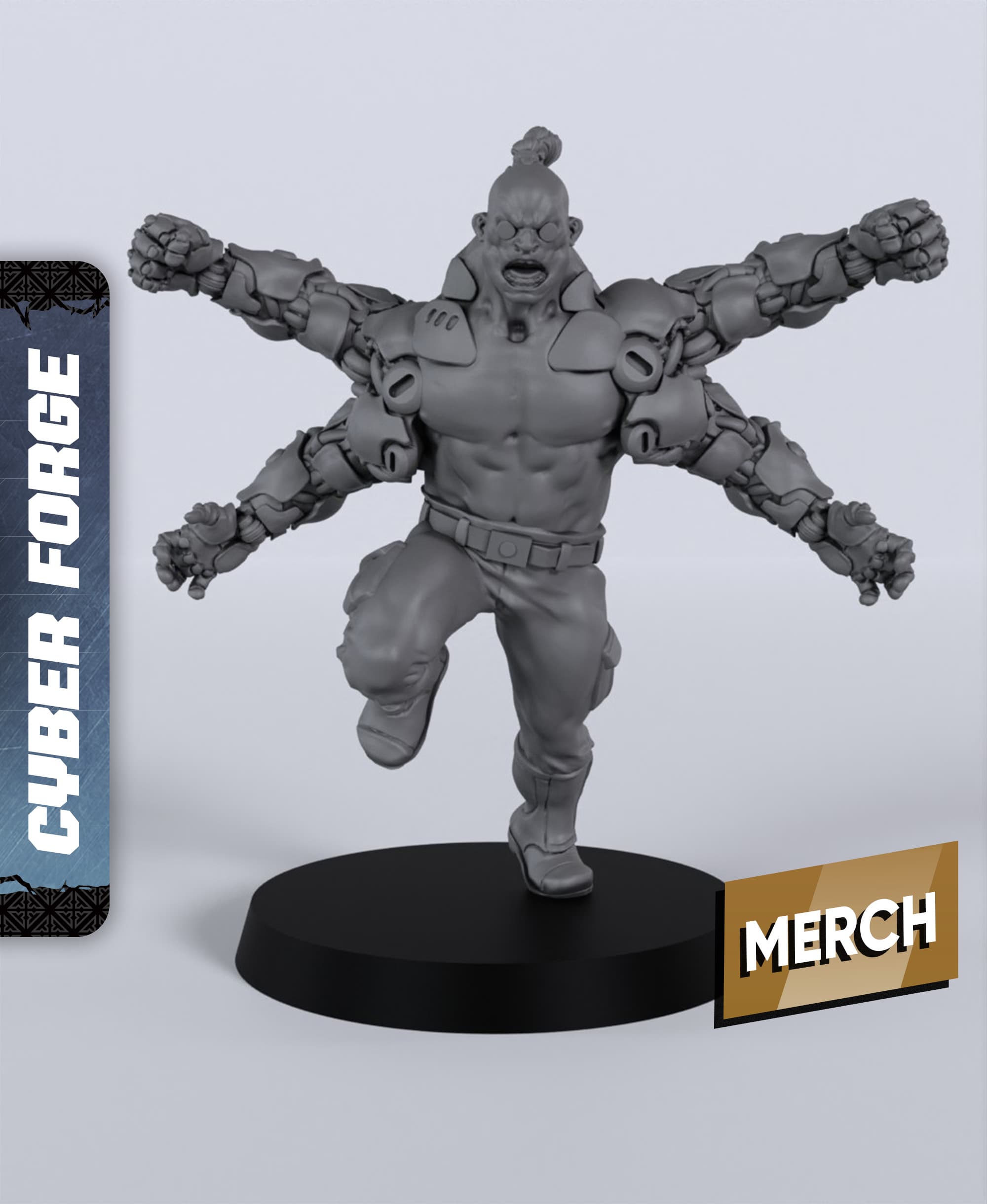 Gore Ripper - With Free Cyberpunk - Sci-Fi Gift Ideas for RPG and Wargamers 3d model