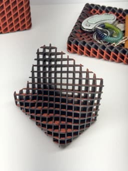 R7 Lattice Desk Set – 3D Printable EDC Tray, Pen Cup & Phone Stand STL | R7Makers 3d model