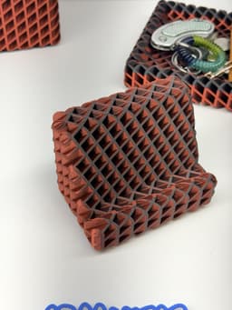R7 Lattice Desk Set – 3D Printable EDC Tray, Pen Cup & Phone Stand STL | R7Makers 3d model