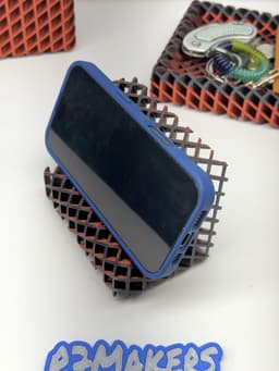 R7 Lattice Desk Set – 3D Printable EDC Tray, Pen Cup & Phone Stand STL | R7Makers 3d model