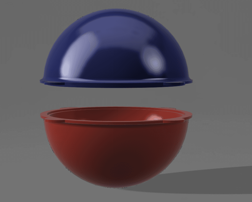 Bath Bomb Mould 3d model