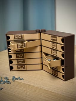 Modular Storage Box | Butterfly Drawers 3d model