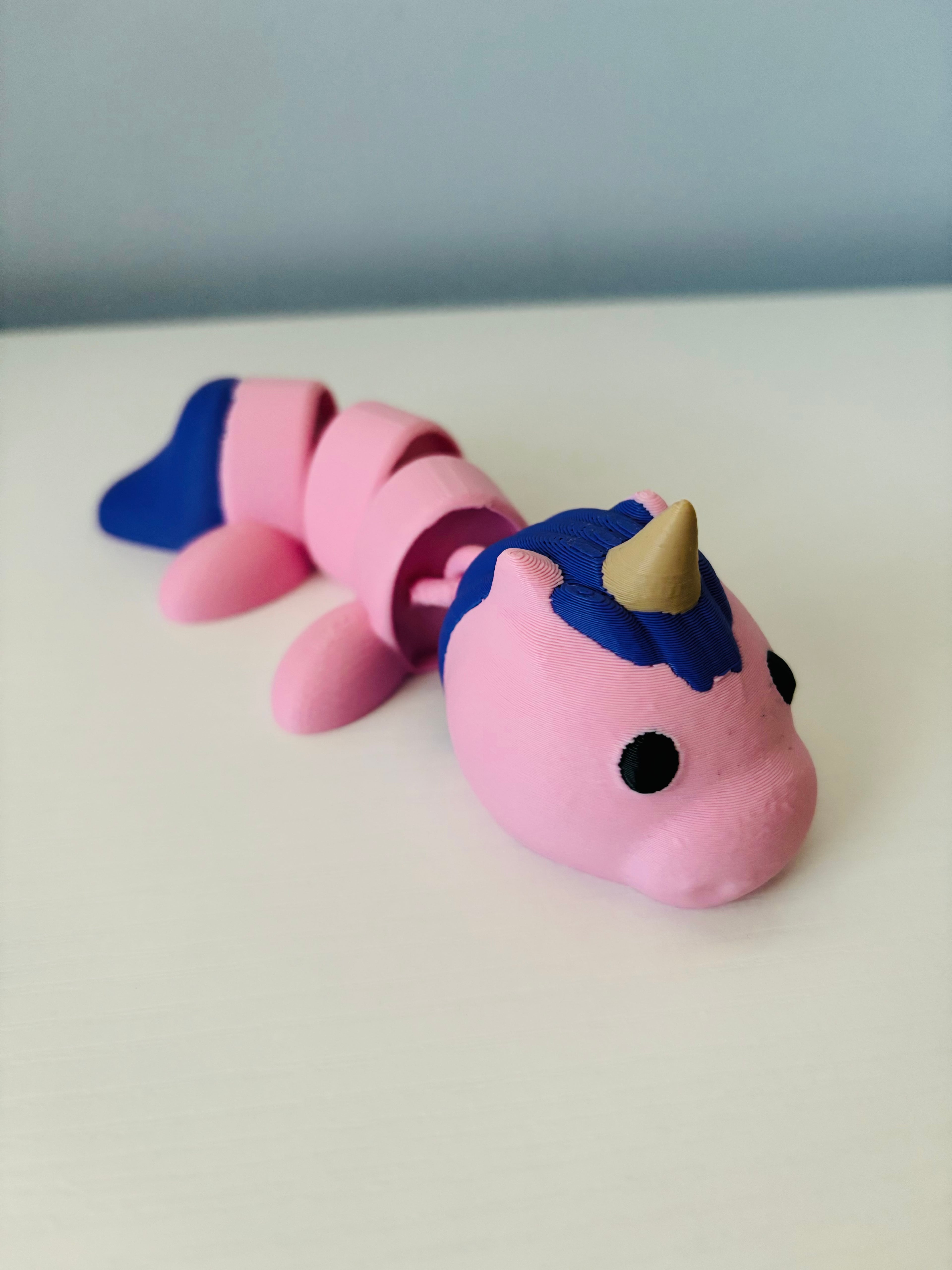 articulated-unicorn - Print in Place 3d model