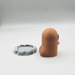 Diglett Pokemon - Cheeky Upgrade: The Backstory Unearthed 🌱🍑 3d model