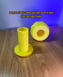 Easter Egg Cylinder Maze Gift Container 3d model