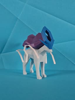 Suicune Low Poly Pokemon 3d model