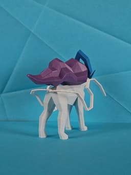 Suicune Low Poly Pokemon 3d model