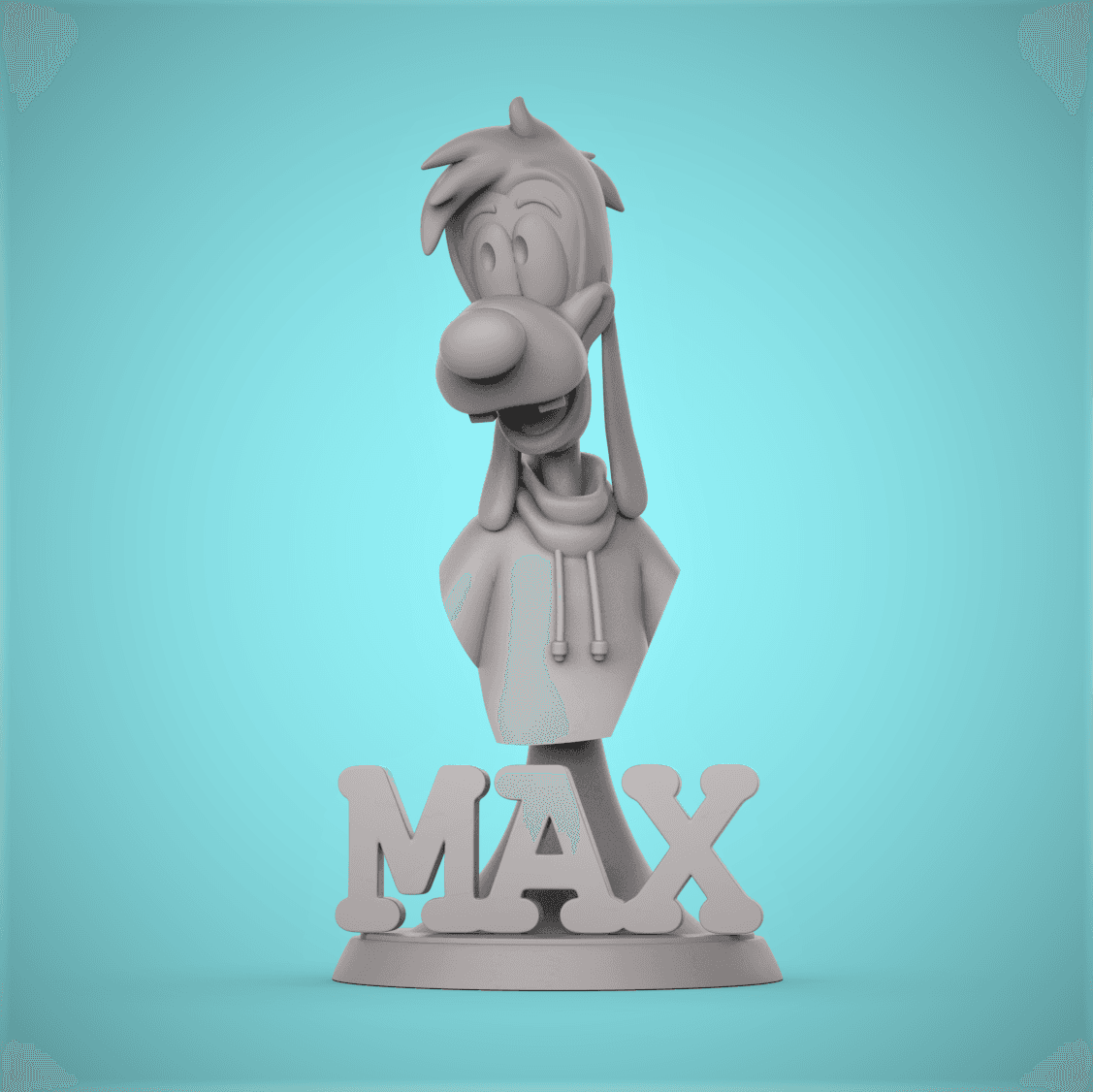 Max Goof Bust -A Goofy Movie 3d model