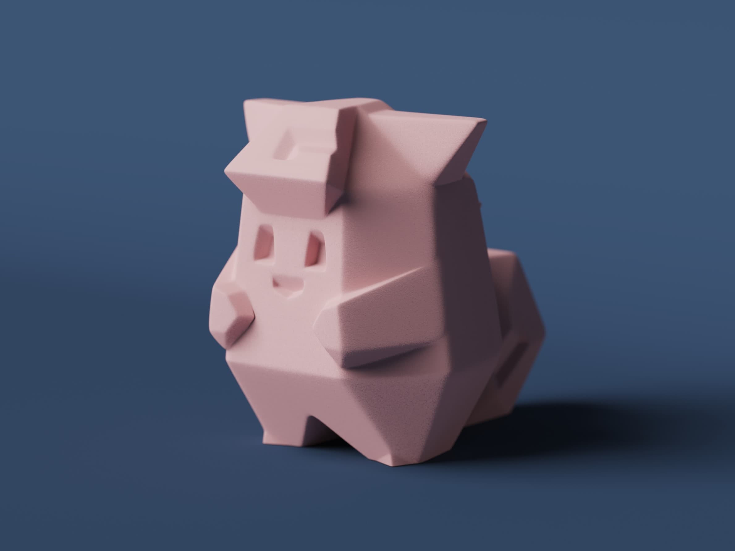 Low-poly Clefairy 3d model