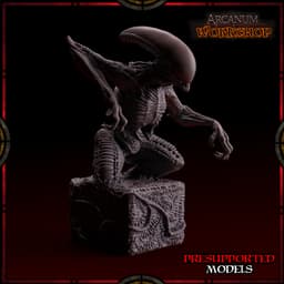 Alien Statuette 3d model