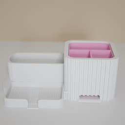 3D Printed Bathroom & Kitchen Countertop Organizer – Multi‑Compartment Storage Tray 3d model