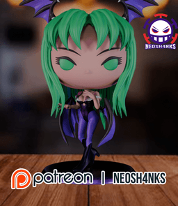 Morrigan Funko style 3d model