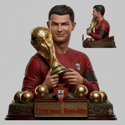 Cristiano Ronaldo 3D Scanning STL Printable 3d model