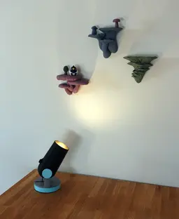 Cannon spotlight lamp 3d model