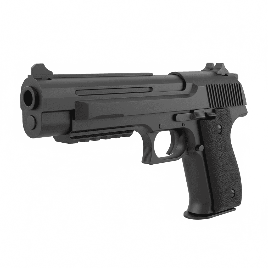 Desert Eagle Mark VII Tactical Handgun 3d model