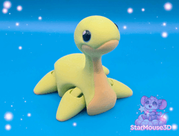 Chibi Loch Ness Monster Flexi 3d model