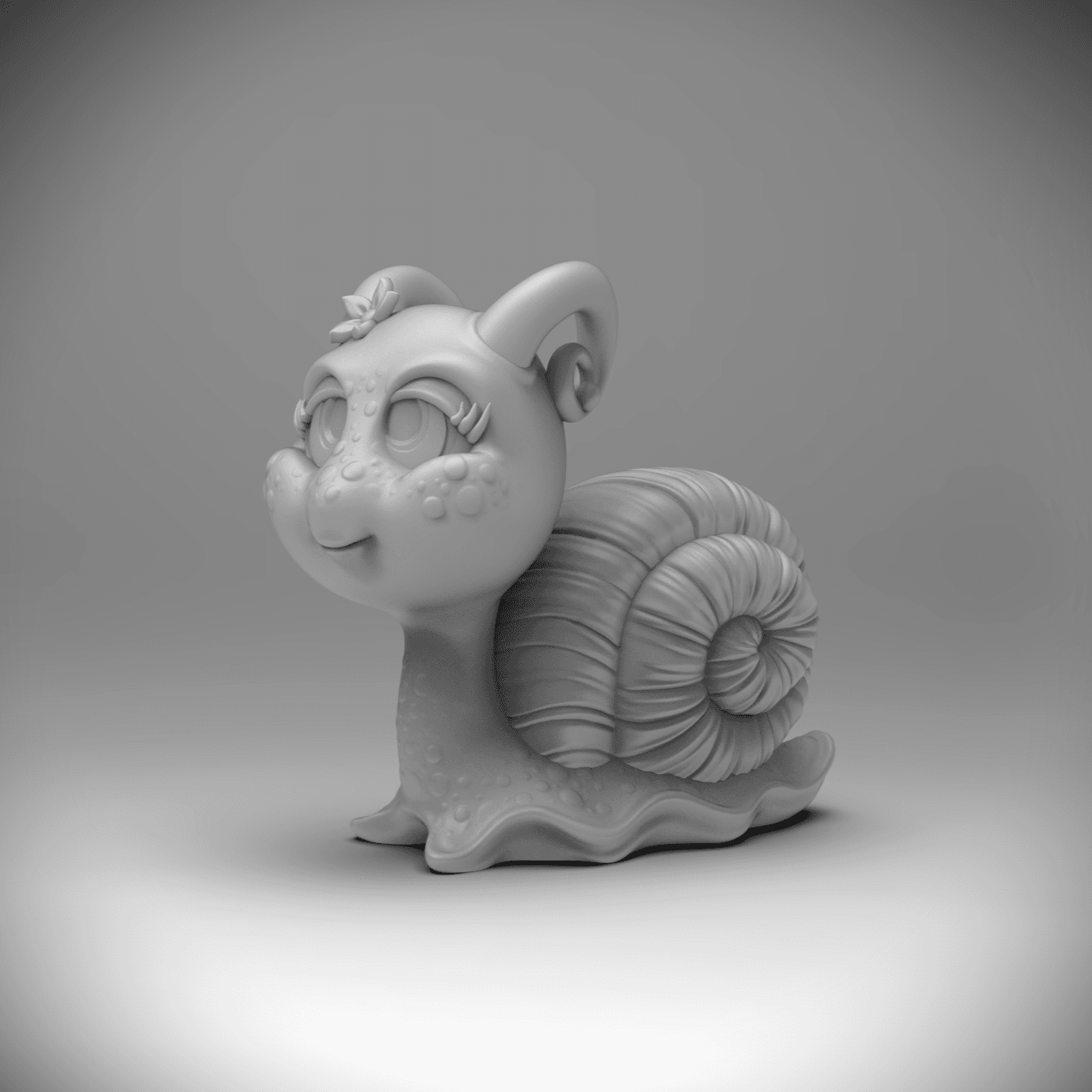 Spring Snail- (Little Big Head Series) 3d model